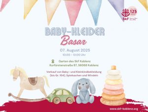 Baby-Kleider Basar im Garten des SkF