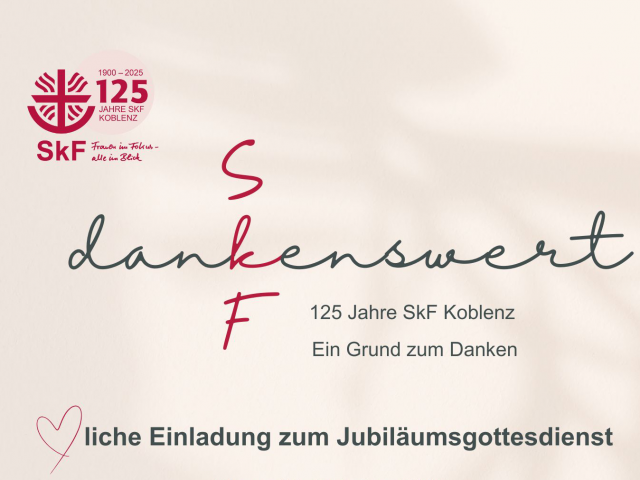 Herzliche Einladung zum Jubiläumsgottesdienst 24. Oktober – 16 Uhr