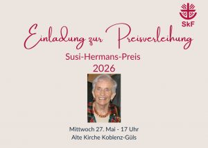 Einladung zur Verleihung des Susi-Hermans-Preises